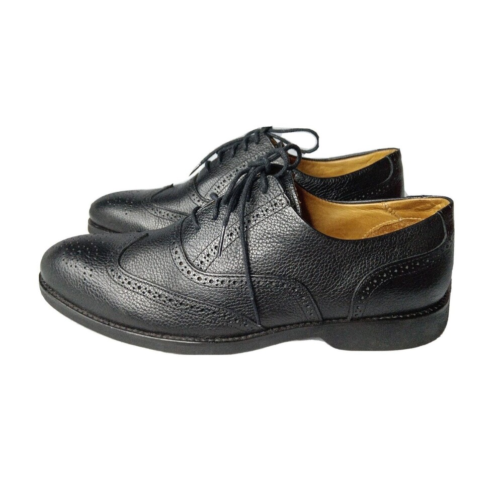 Marc Joseph Wingtip Oxfords Shoes Men's Size 10.5 Black Leather